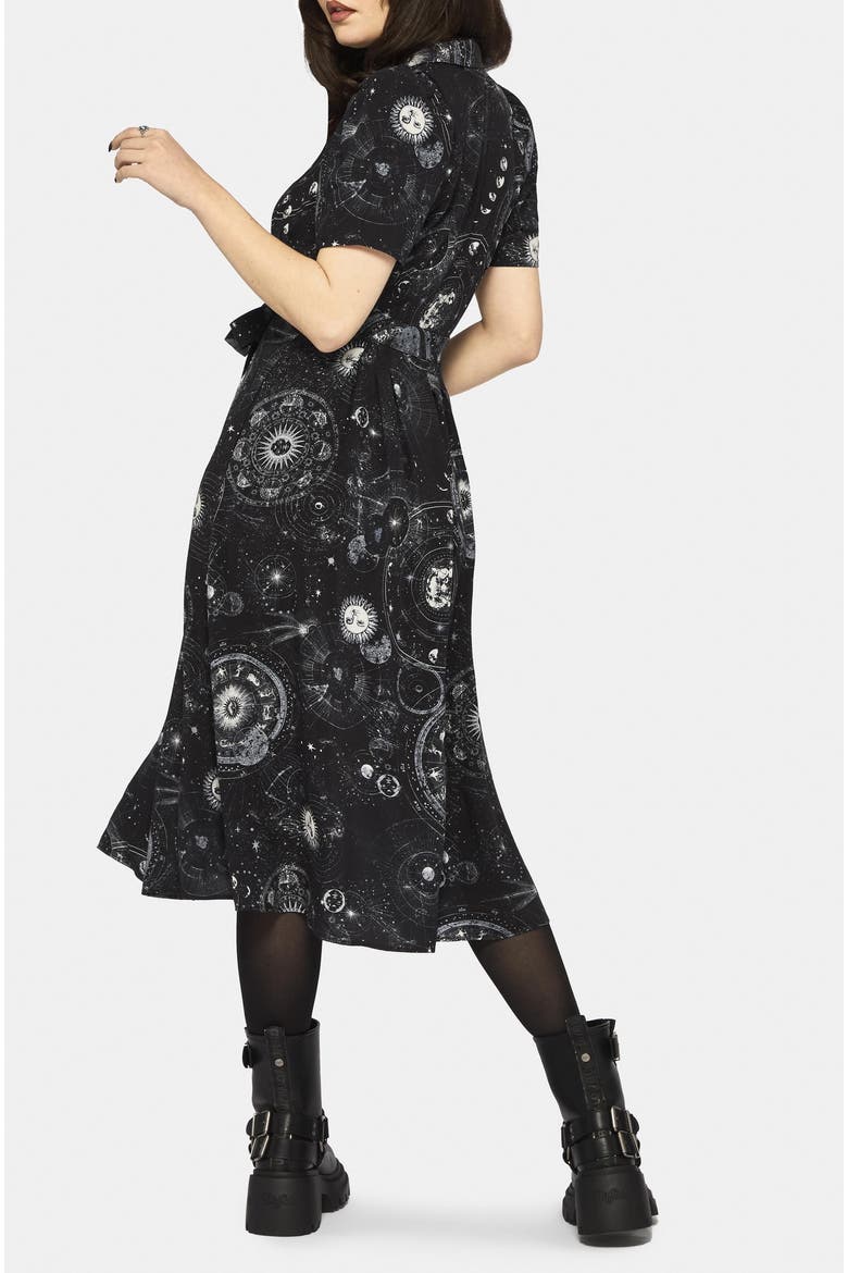Elise Celestial Midi Shirt Dress