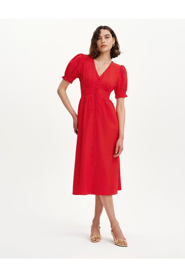 Petite Samantha Button Down Midi Dress