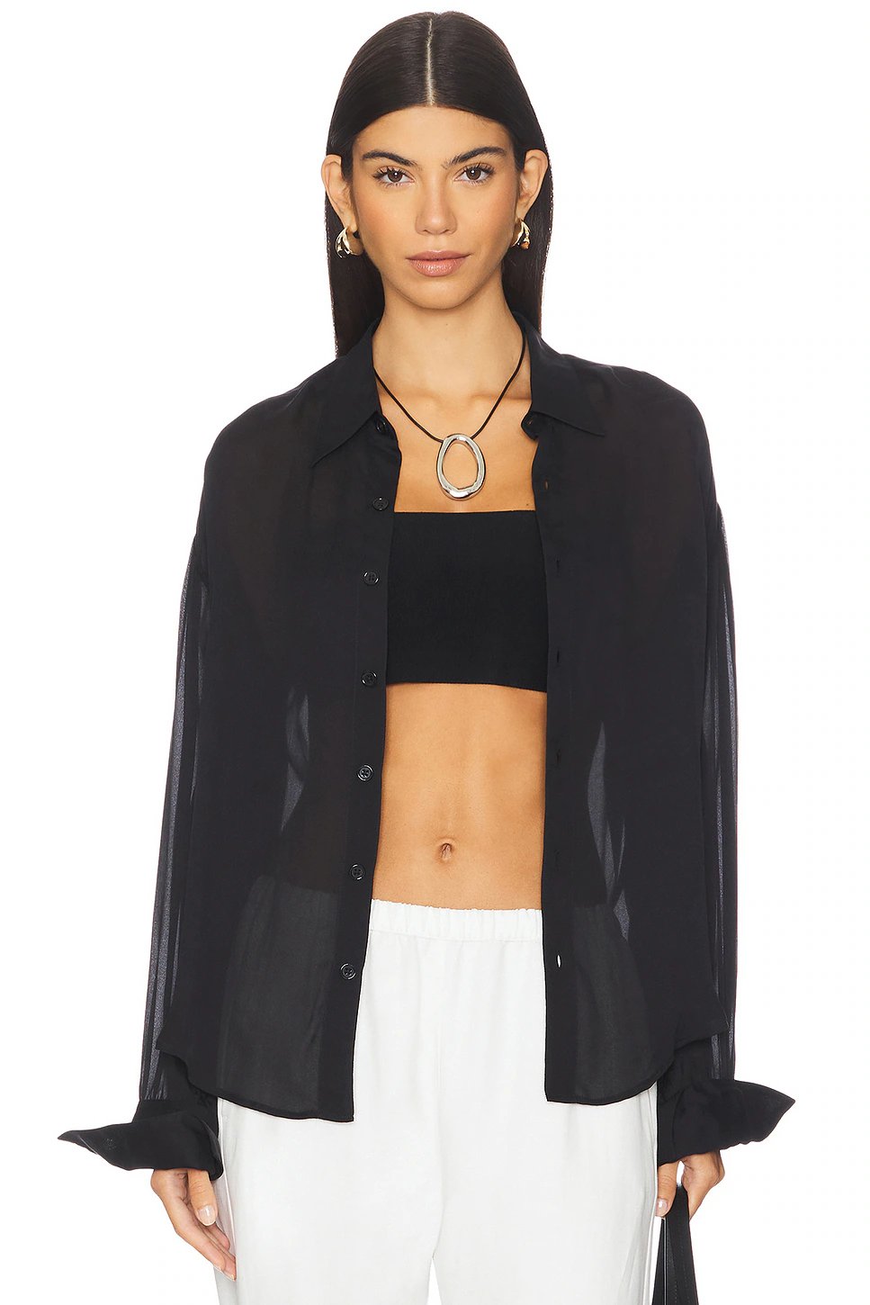 ADYELA Arc Shirt in Black - Image 1