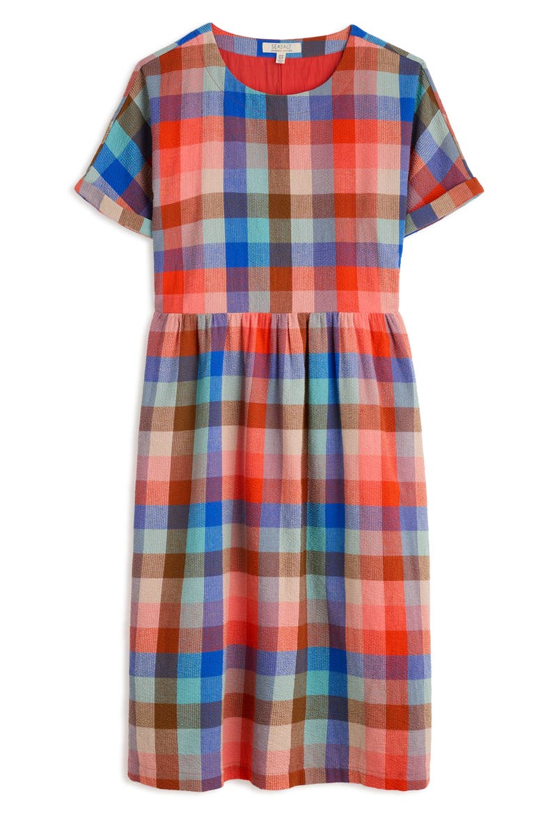 Brouse Check Organic Cotton Midi Dress