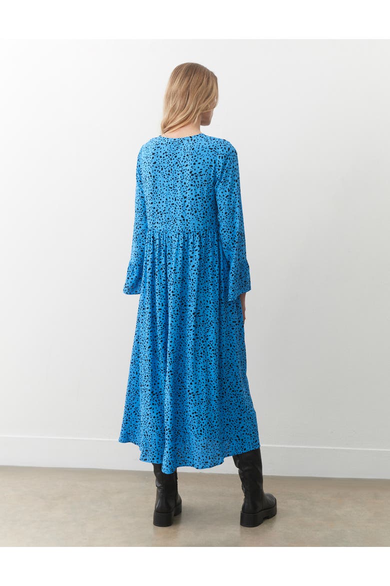 Laura V-Neck Animal Print Midi Dress