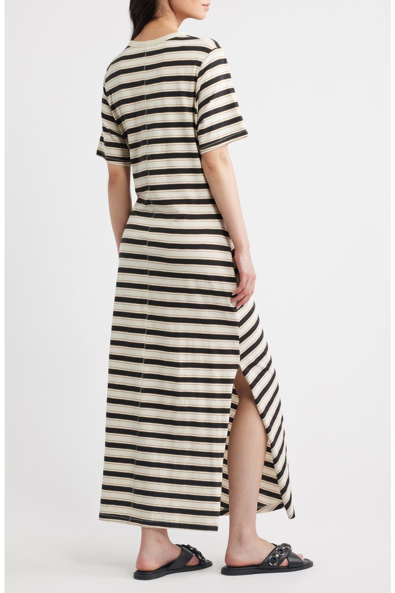 The Slub Stripe T-Shirt Maxi Dress