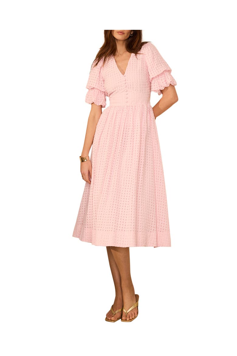 Checked Midi Dress
