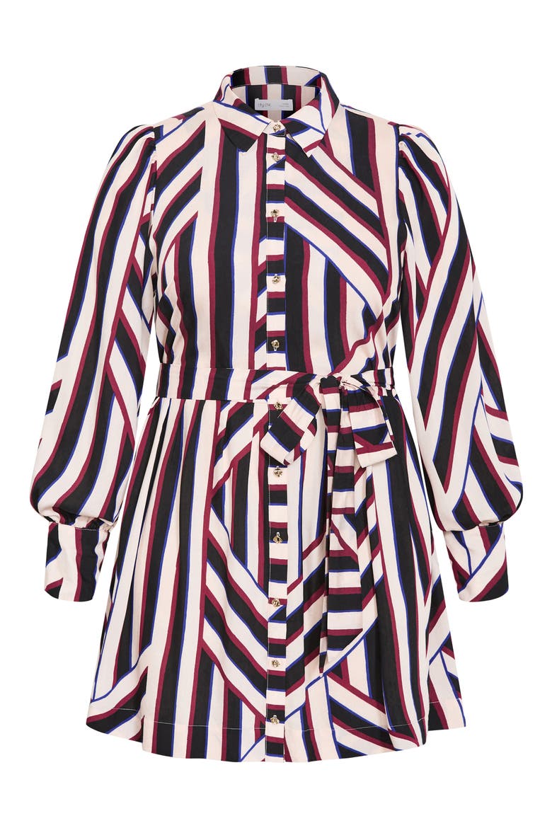 Timeless Stripe Long Sleeve Minidress