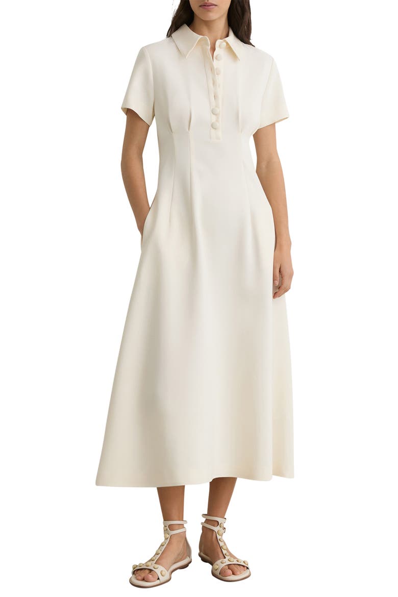 Mari Short Sleeve Midi Dress