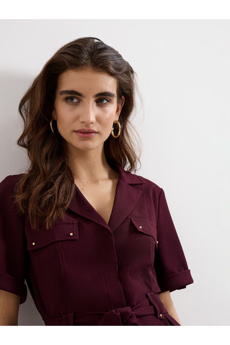 Marlina Belted Mini Shirt Dress