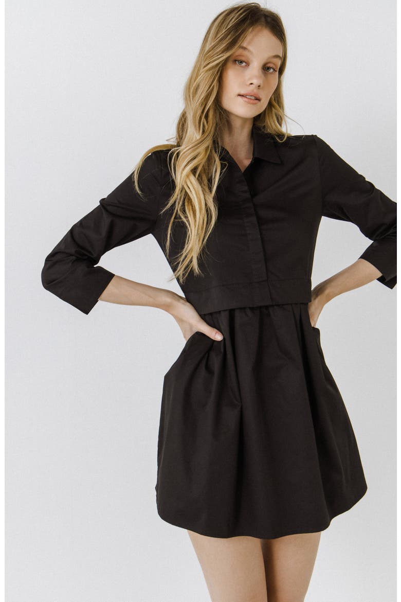 Long Sleeve Mini Shirtdress