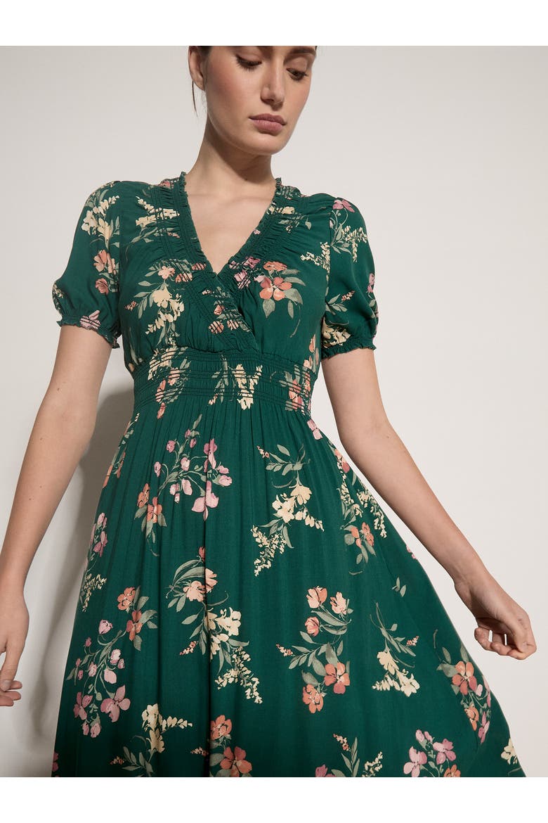 Watercolour Floral Tiered Maxi Dress