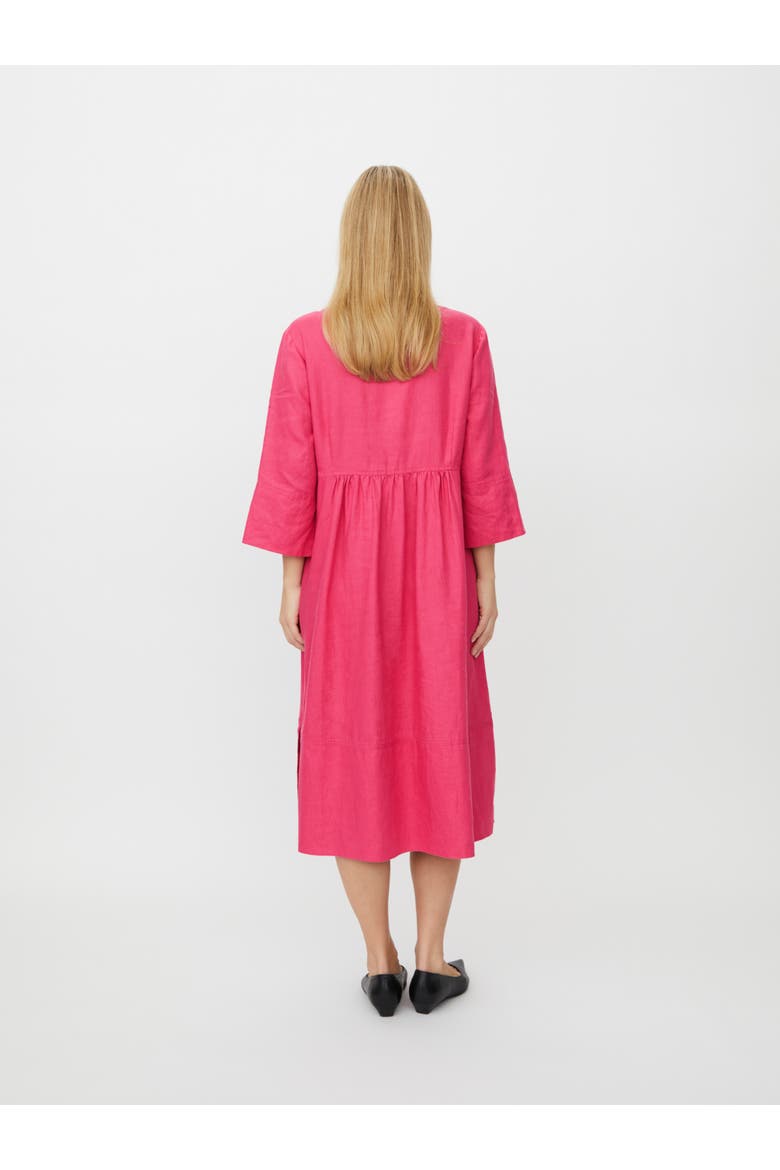 MaNasya Linen Tunic Midi Dress