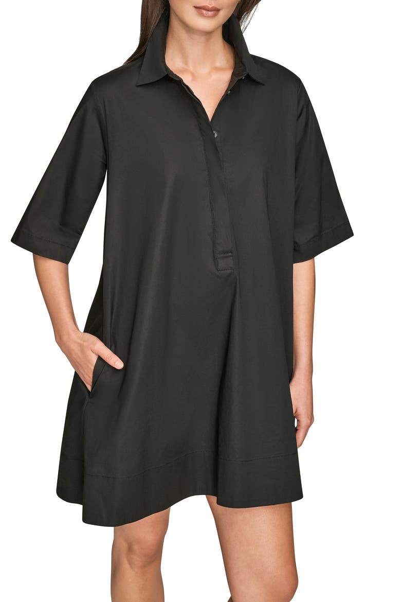 Elbow Sleeve Collar Dress