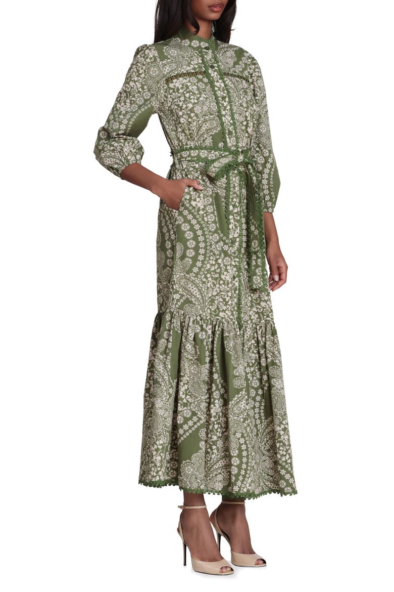 Cotton Poplin Floral Maxi Dress