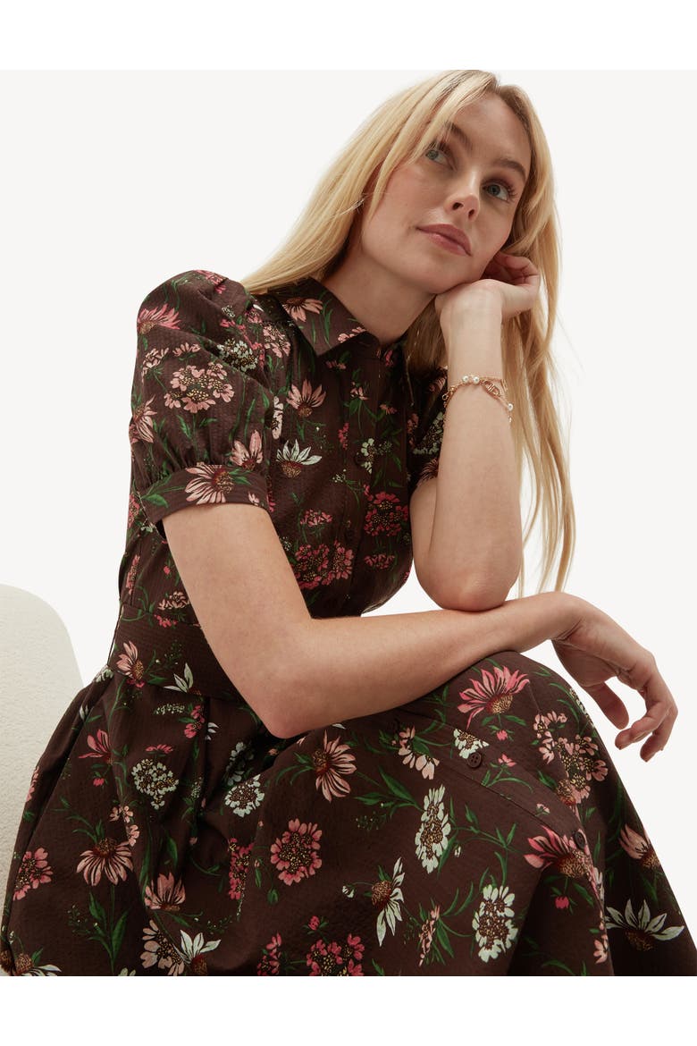 Hester Floral Embroidered Shirt Dress