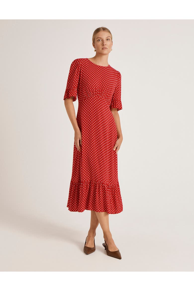 Sylvie Polka Dot Midi Dress