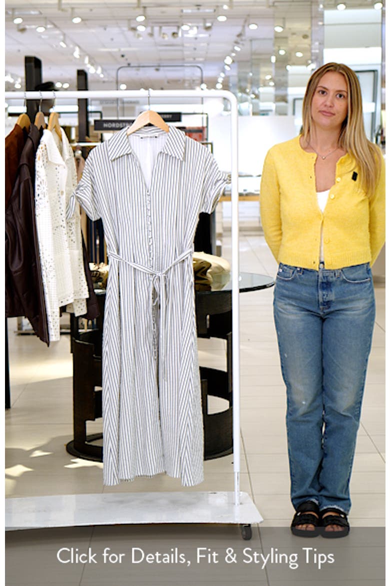 Stripe Midi Shirtdress