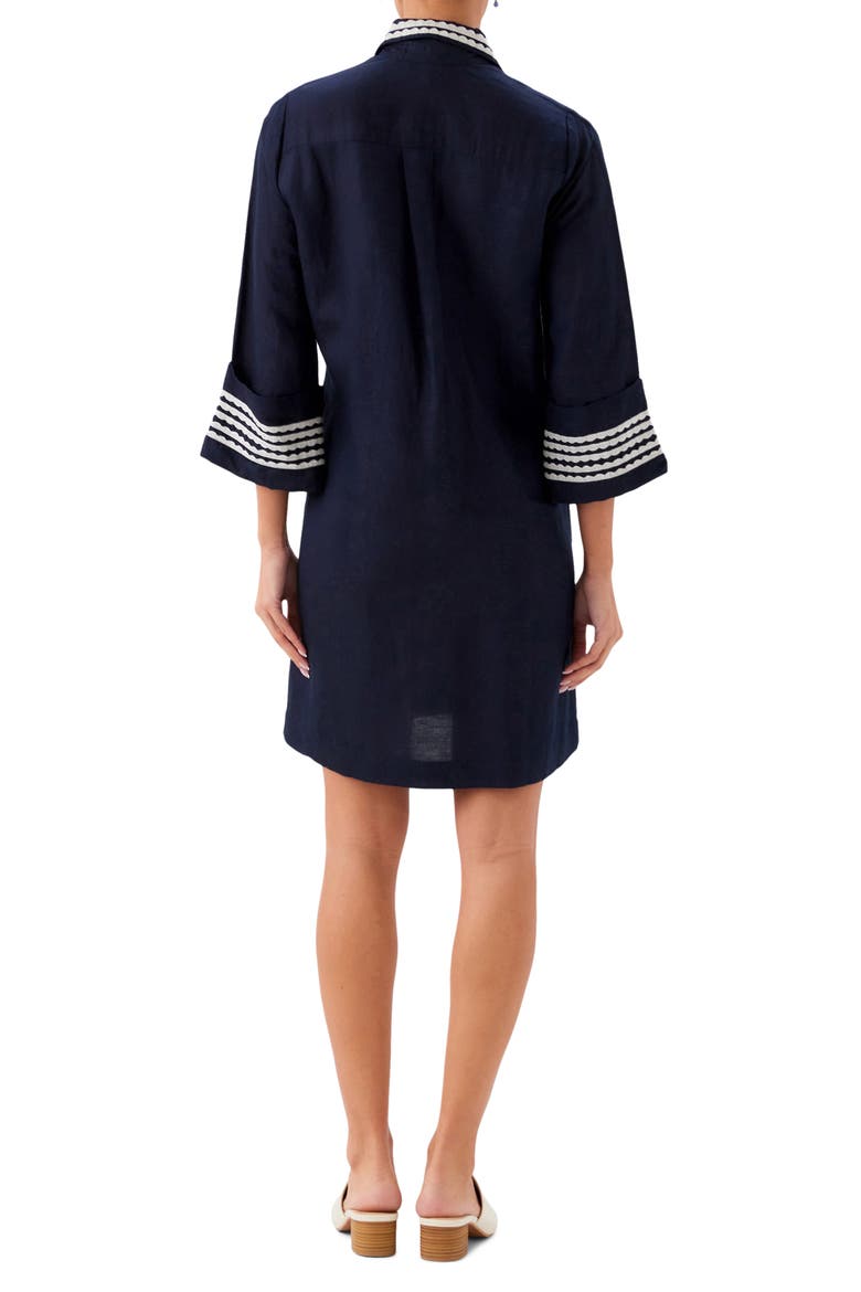 Embroidered Shift Dress