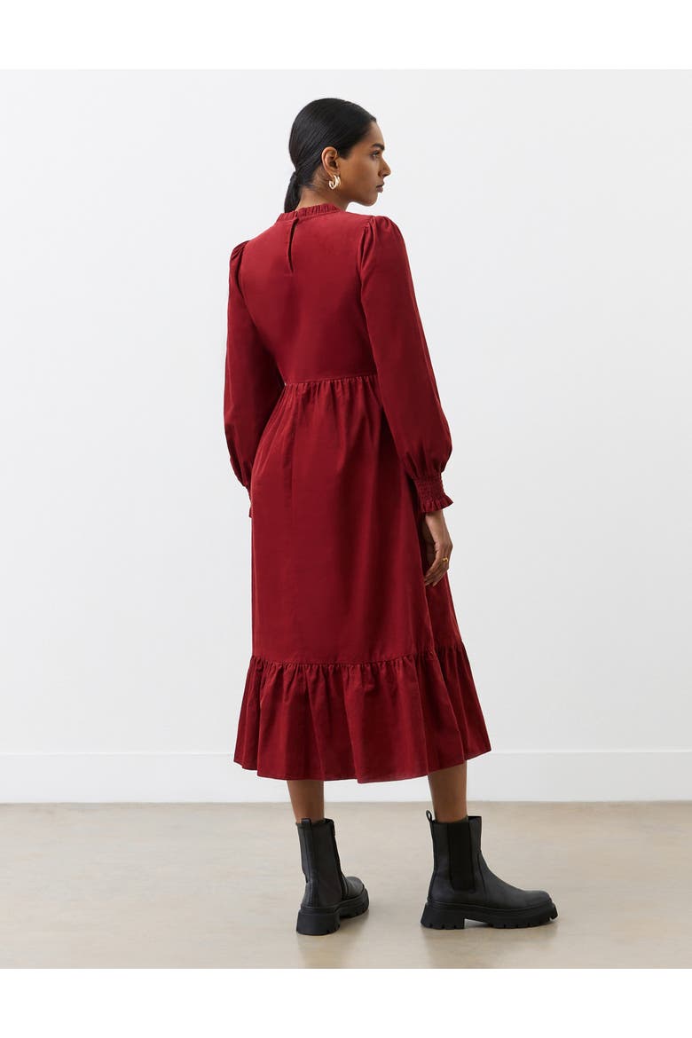 Esme Long Sleeve Corduroy Midi Dress