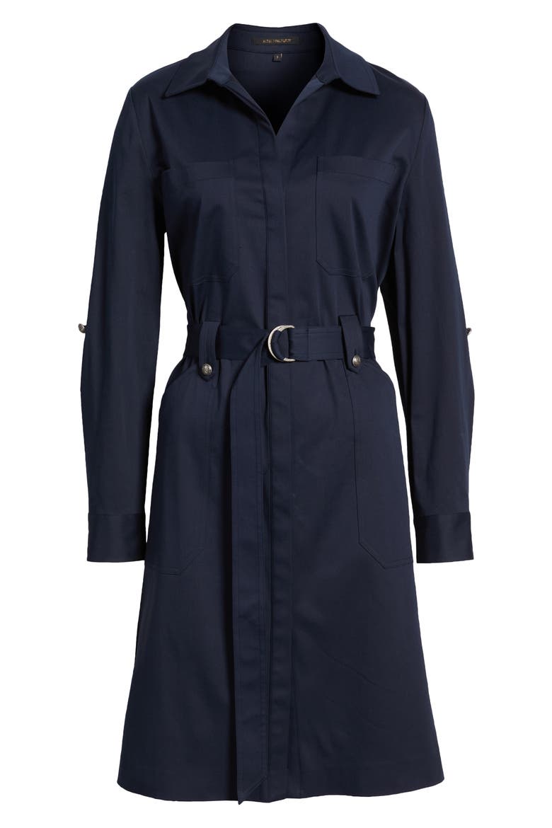 Long Sleeve Cotton Blend Shirtdress