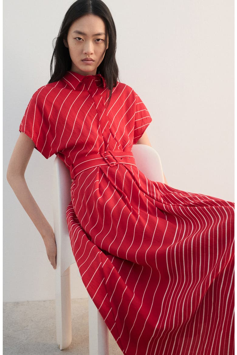 Stripe Midi Dress