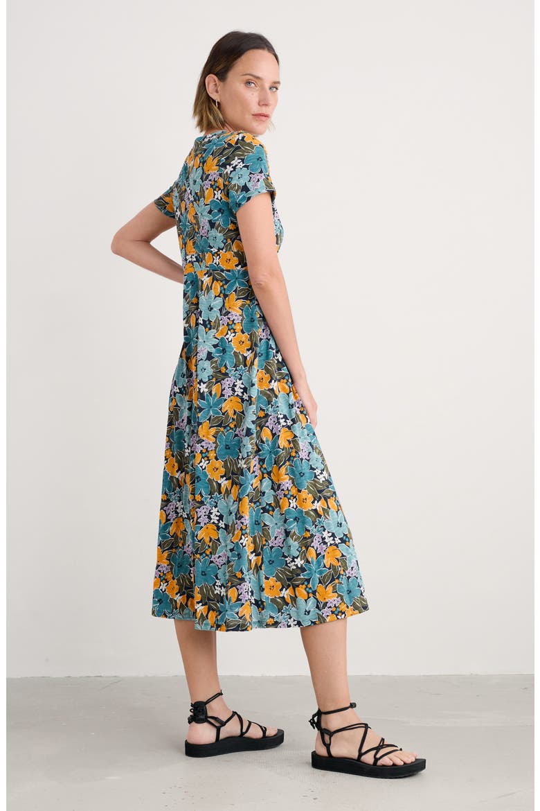 Chapelle Short Sleeve Organic Cotton Midi Dress