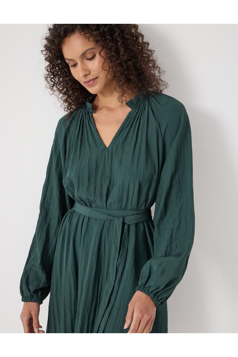 Ruffled Long Sleeve Mini Dress