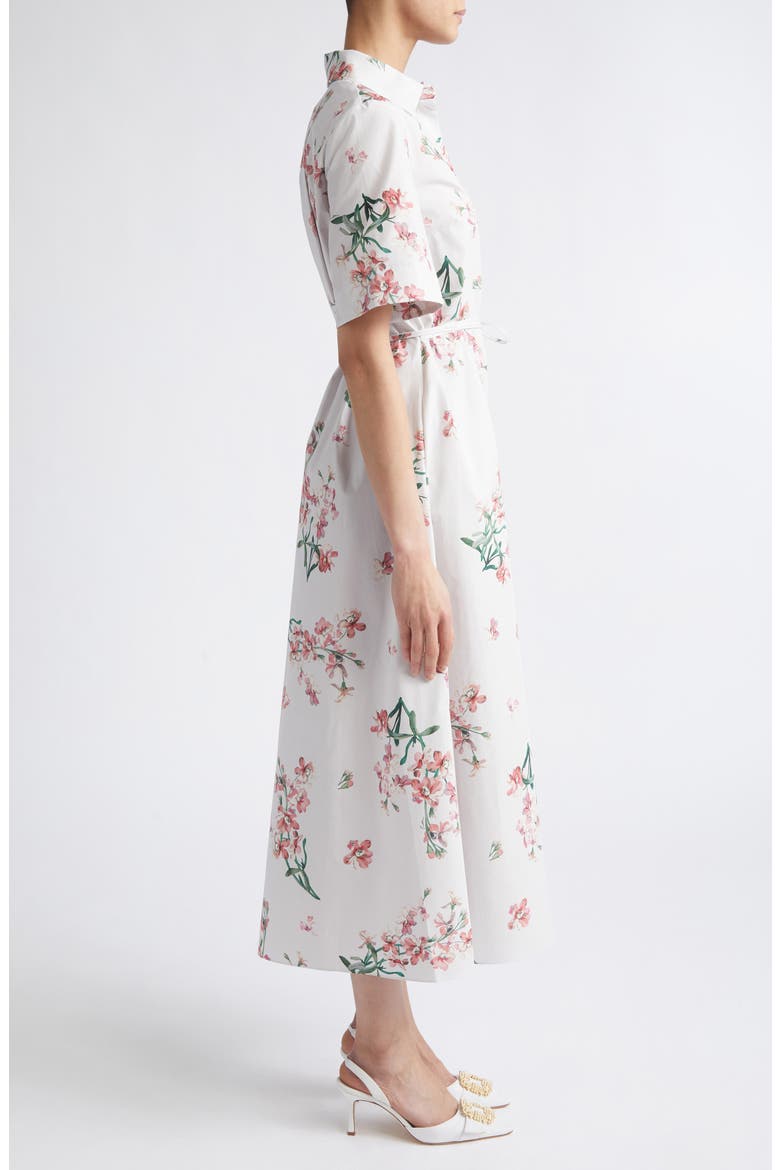 Floral Organic Cotton Midi Shirtdress