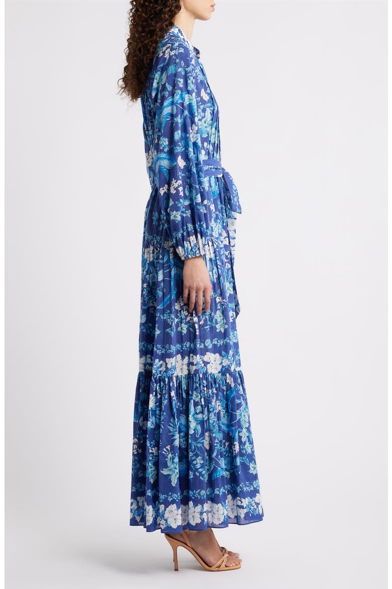 Zariah Print Long Sleeve Shirtdress