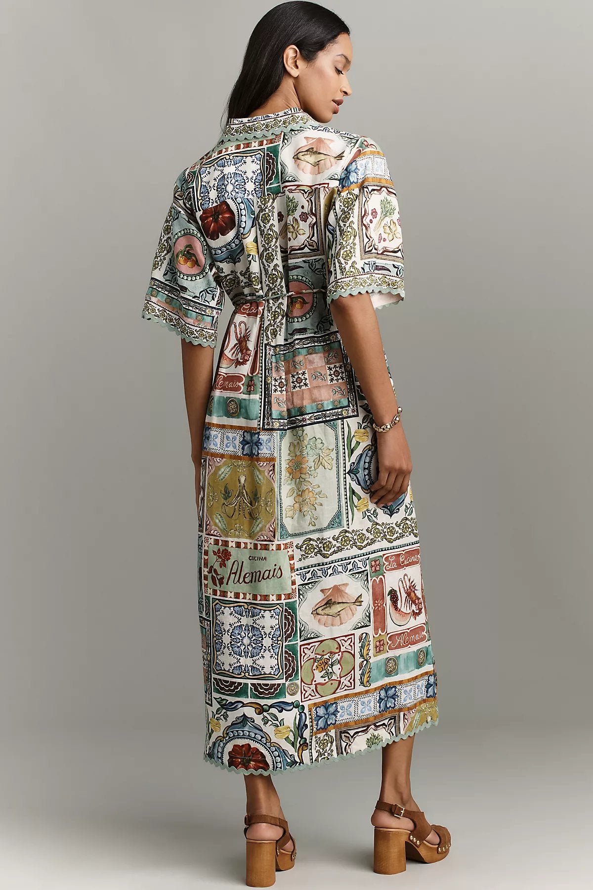 ALÉMAIS Tommasina Linen Shirt Dress - Image 2