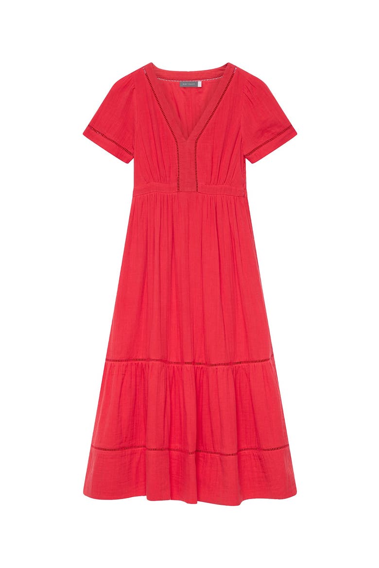 Cotton Cheesecloth Midi Dress