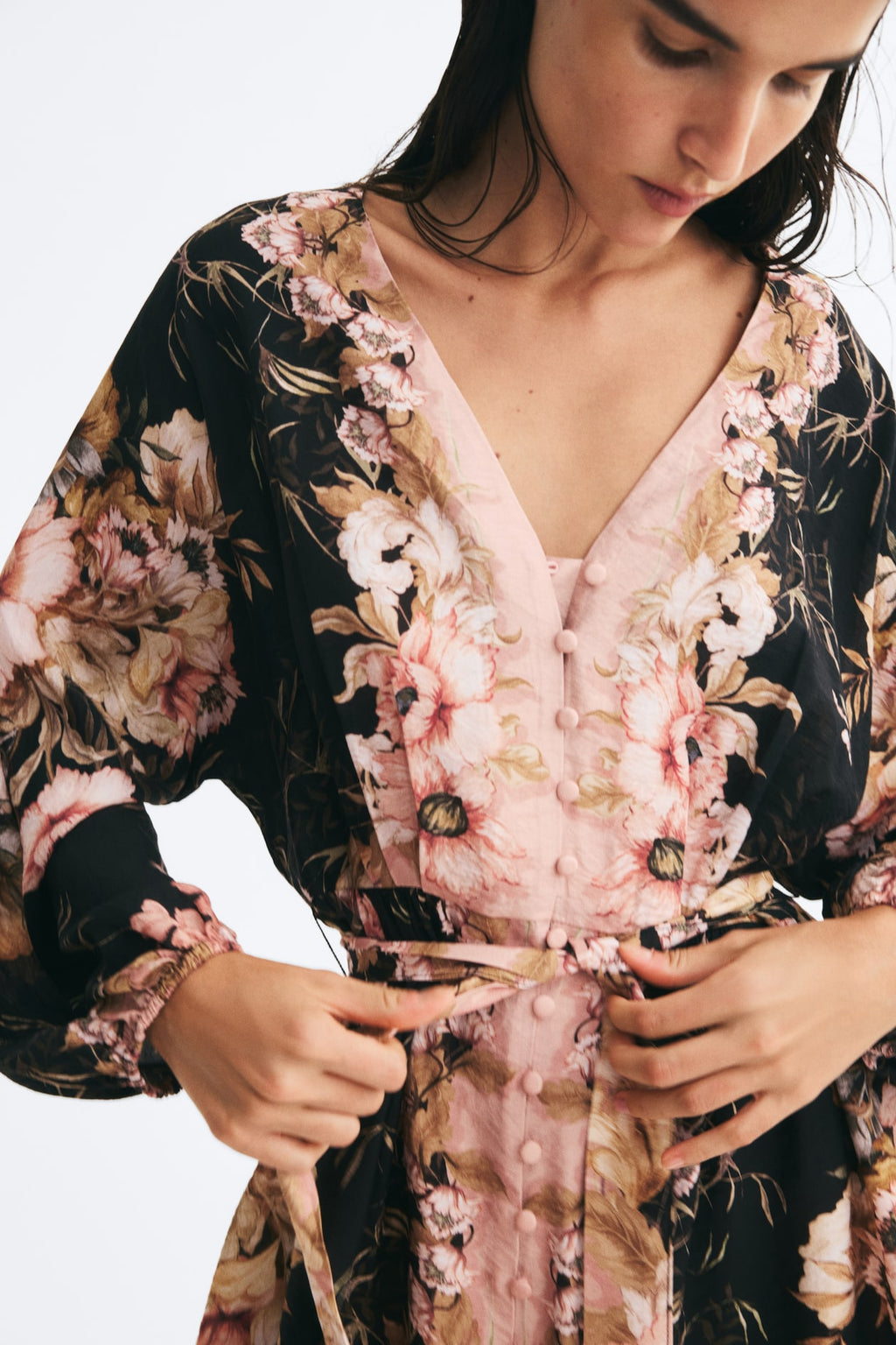 Tie-Belt Tunic Dress