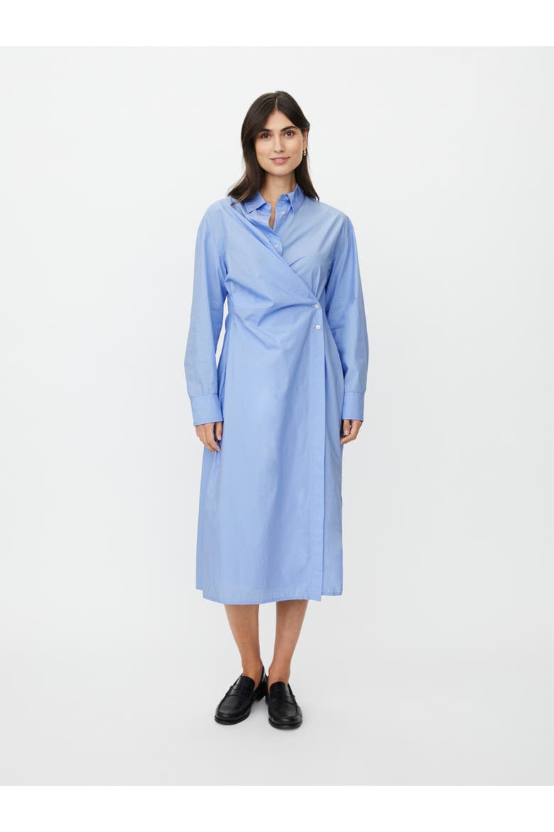 MaNeylora Wrap Midi Shirt Dress