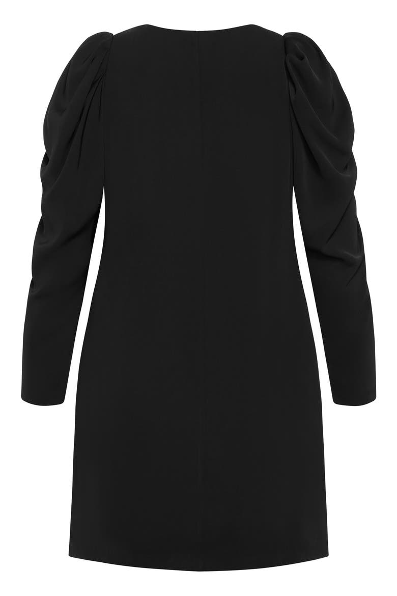 Drew Puff Shoulder Long Sleeve Dress