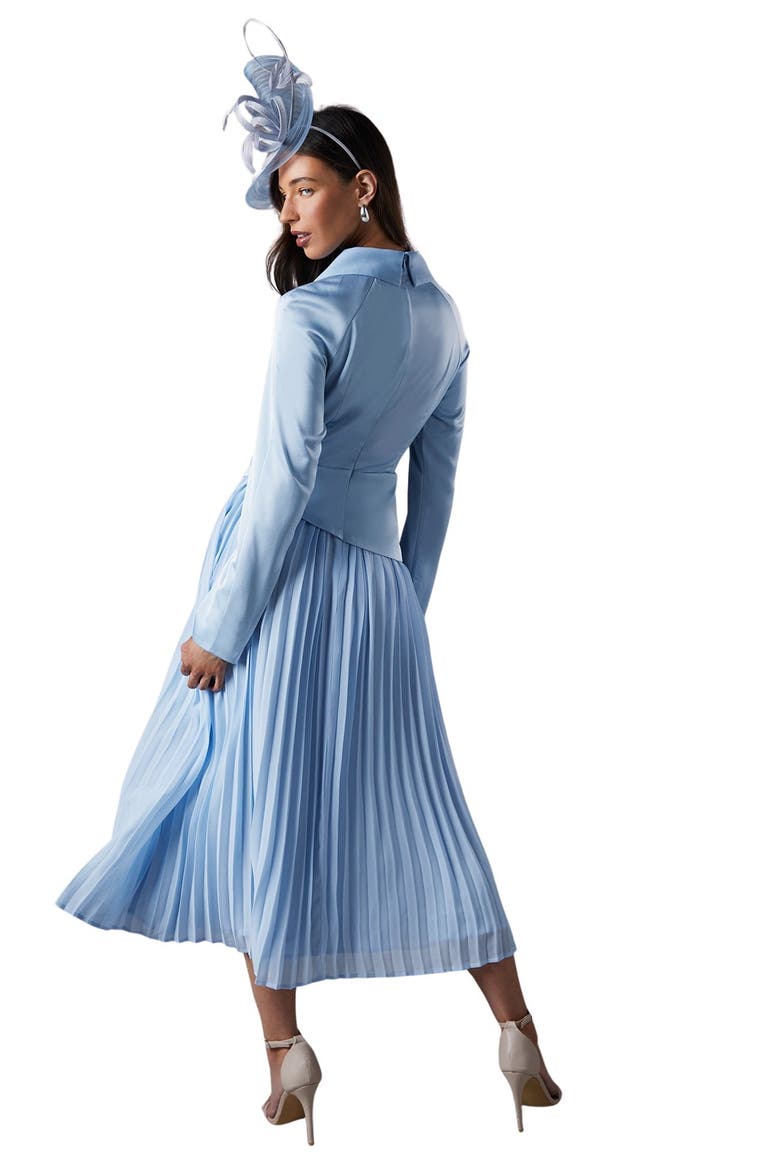 Tailored Pleat Skirt Midi Dress