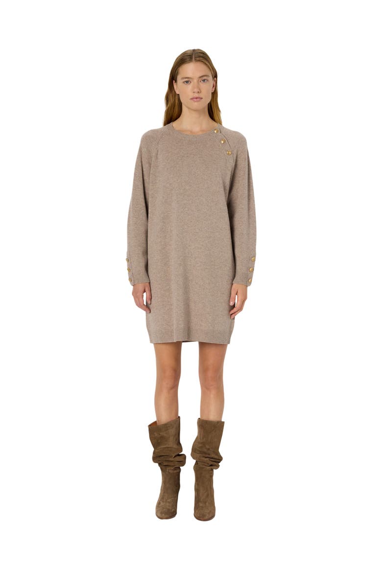 Loma Button-Shoulder Knitted Dress