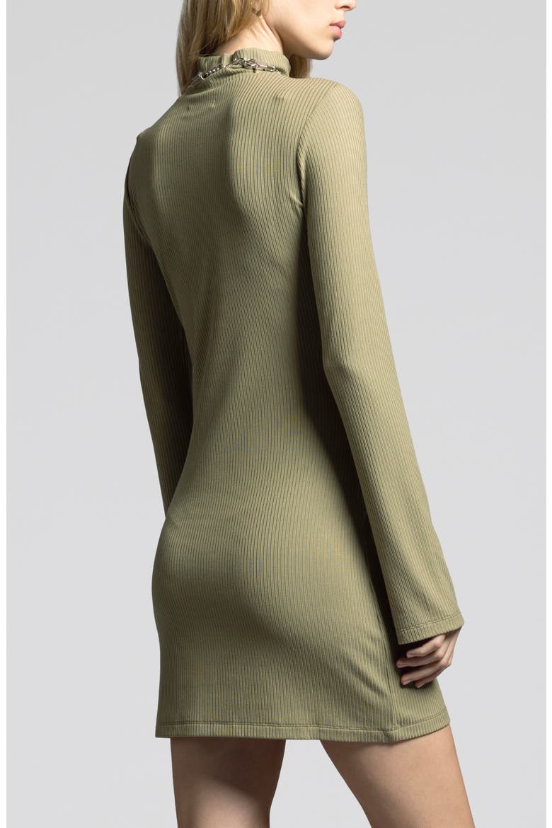 Penelope Turtleneck Long Sleeve Rib Minidress