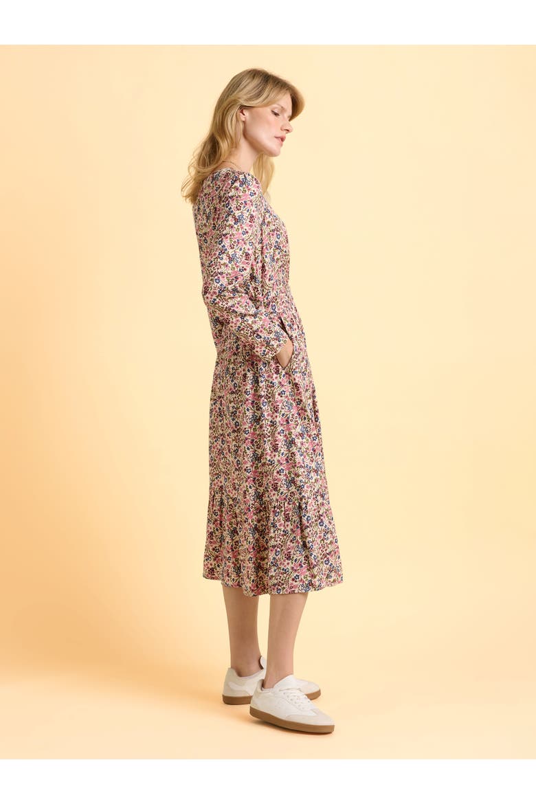 Abloom Long Sleeve Floral Midi Dress
