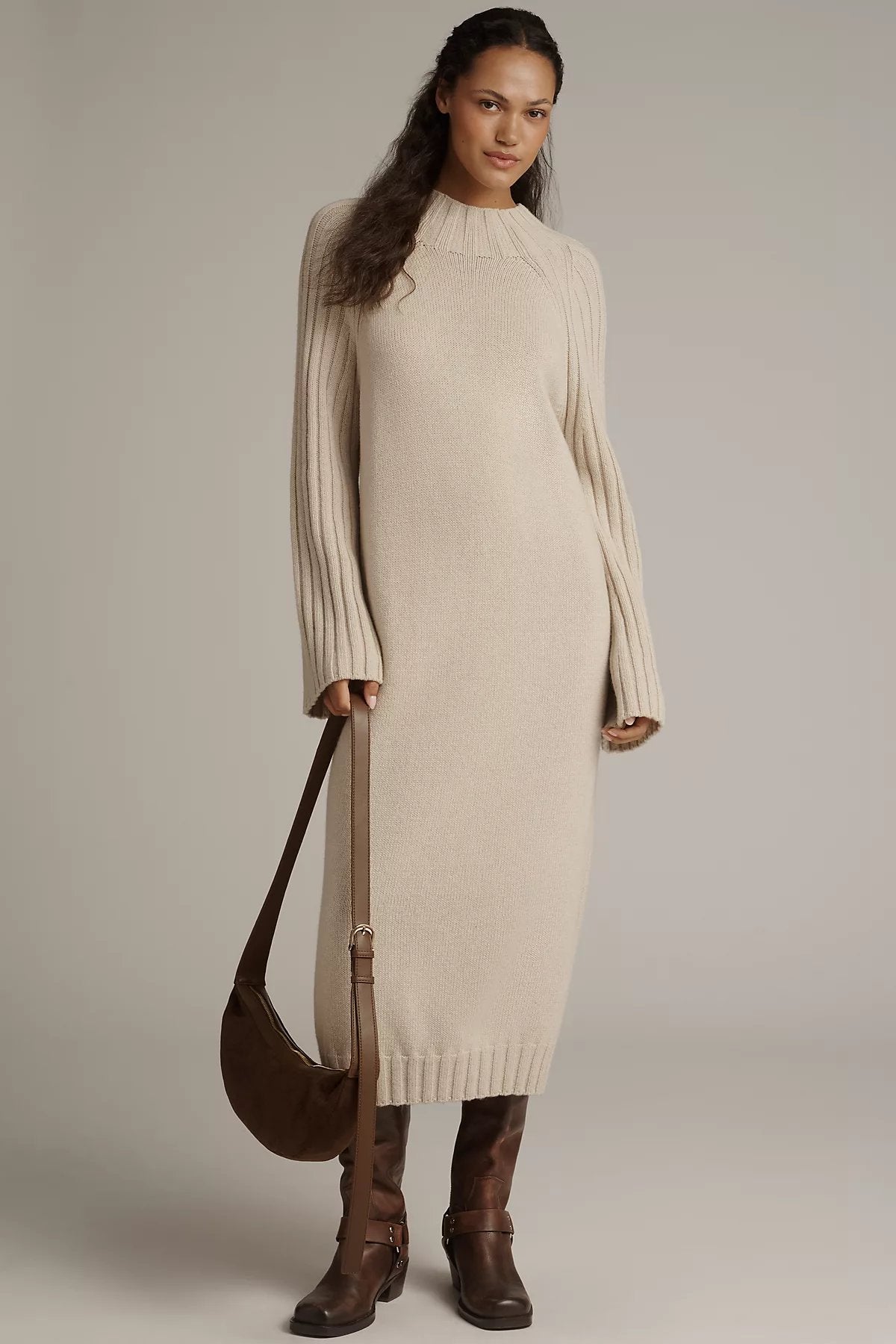 Barbour Vera Long-Sleeve Sweater Midi Dress - Image 4