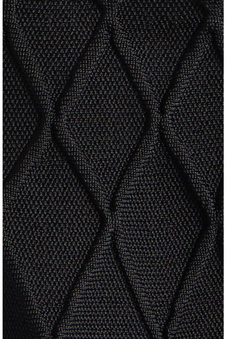 Diamond Jacquard Fit & Flare Mini Sweater Dress