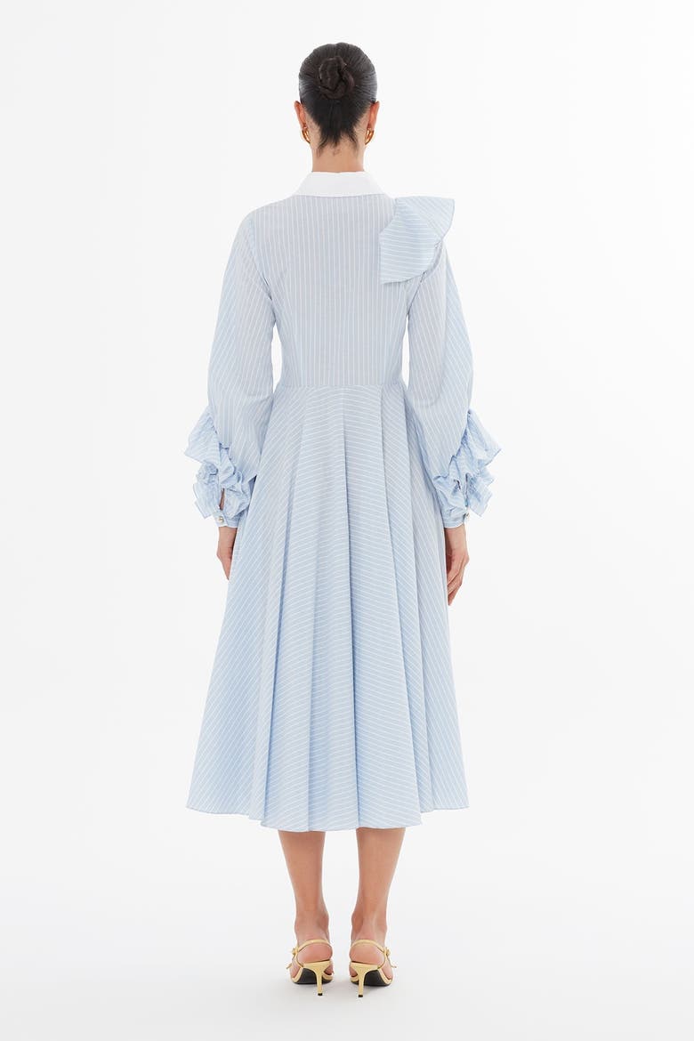 Ruffle Detail Midi Dress