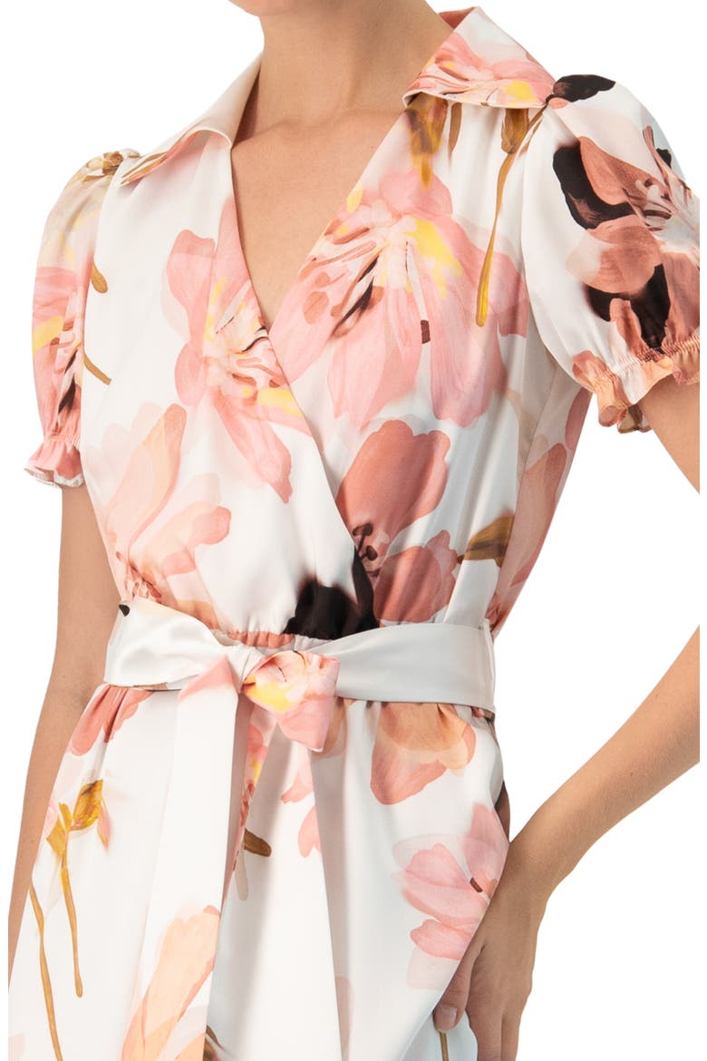 Short Sleeve V-Neck Collared Maxi Dress