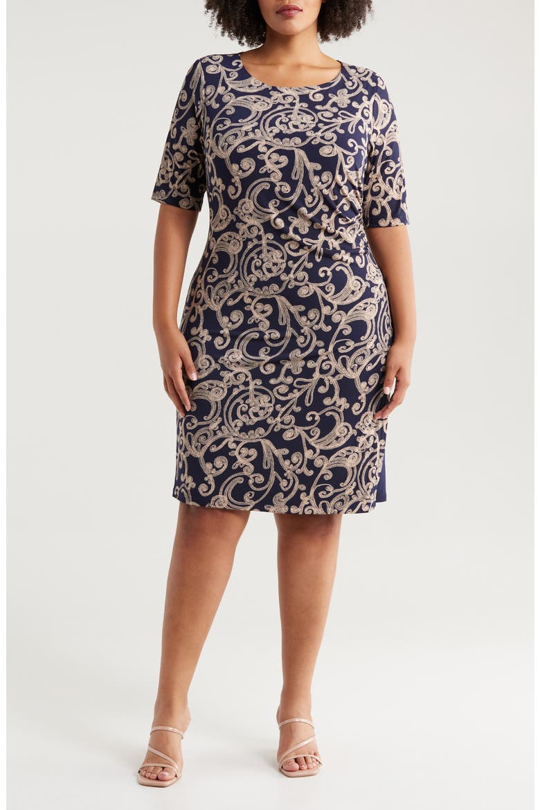 Paisley Sheath Dress