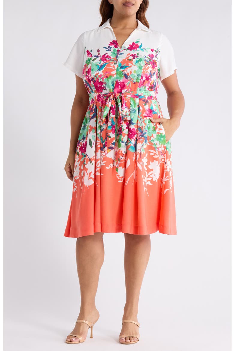 Floral Print Shirtdress