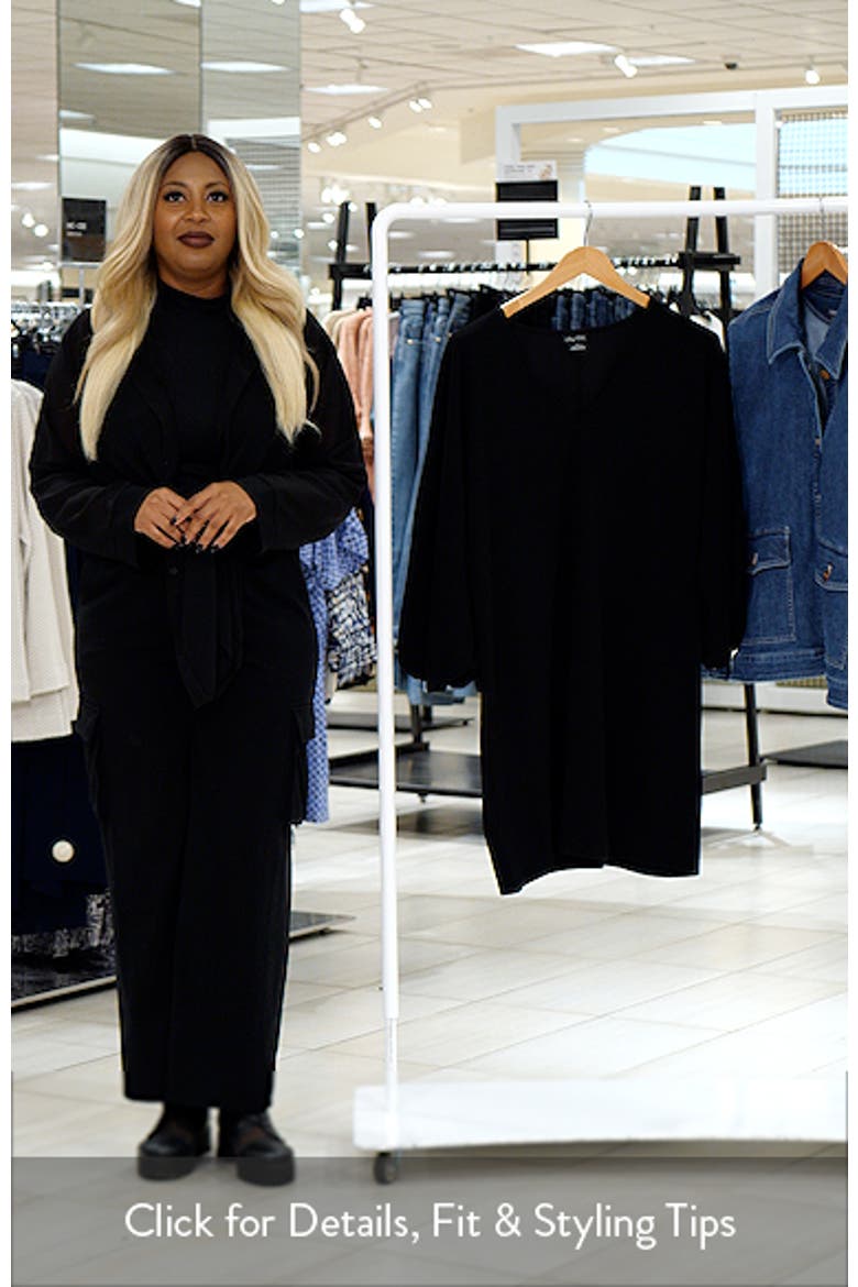 Oakleigh Long Sleeve Shift Minidress