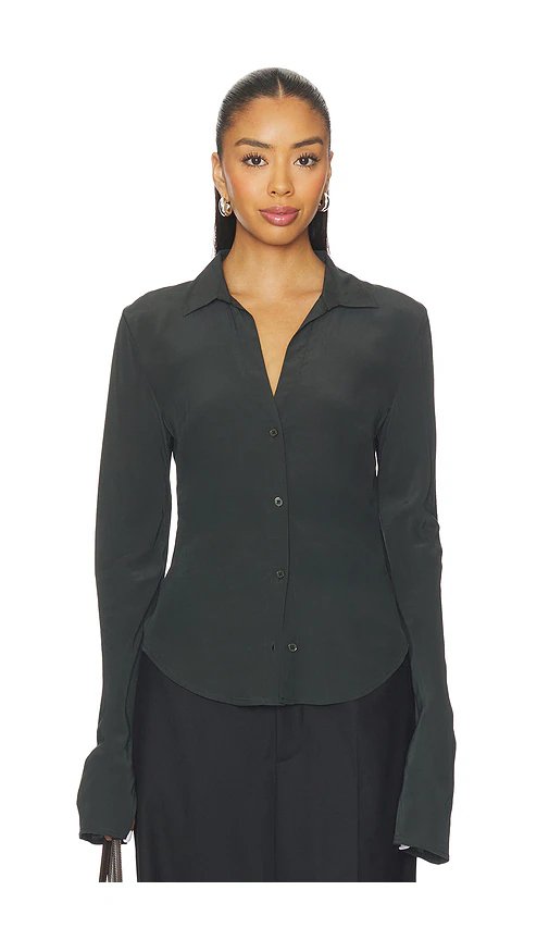 EAVES Saeunn Blouse in Caviar - Image 1