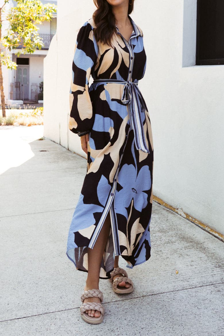 Flora Maxi Shirtdress