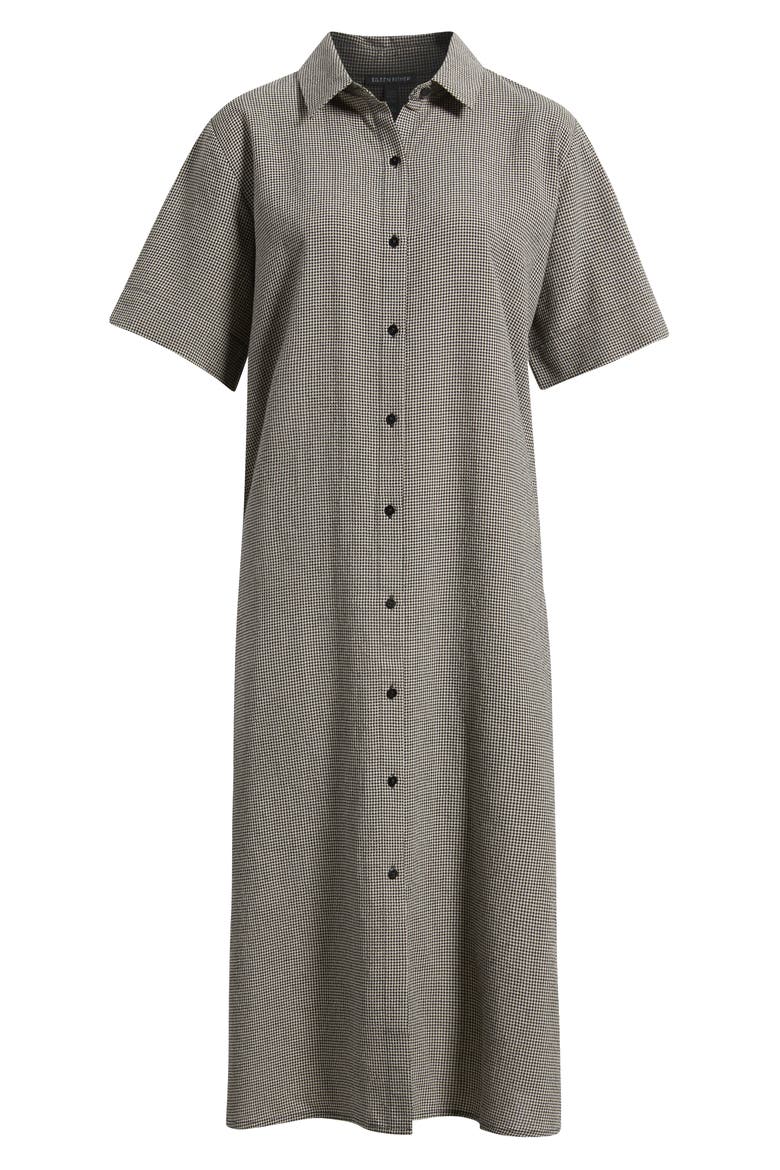 Classic Collar Check Shirtdress