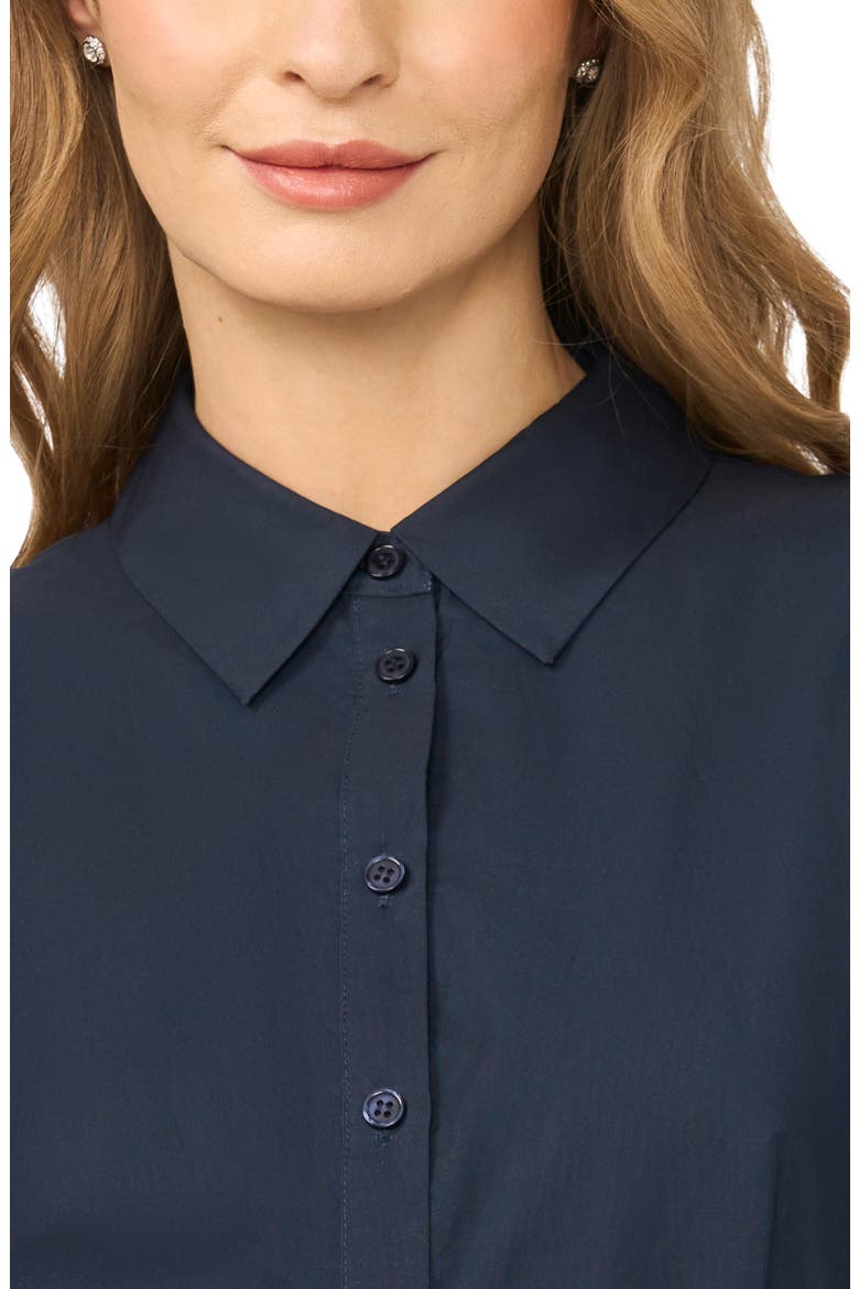 Meredith Placed Floral Cotton Midi Shirtdress