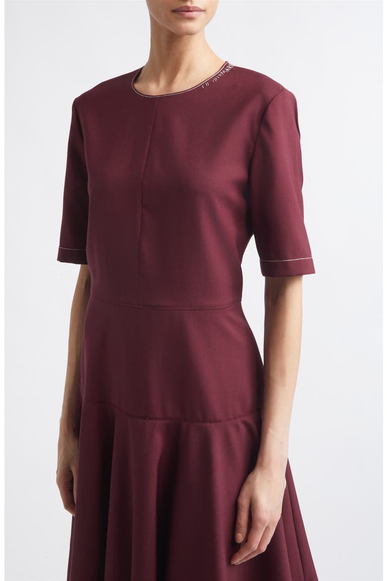 Mending Embroidery Midi Dress