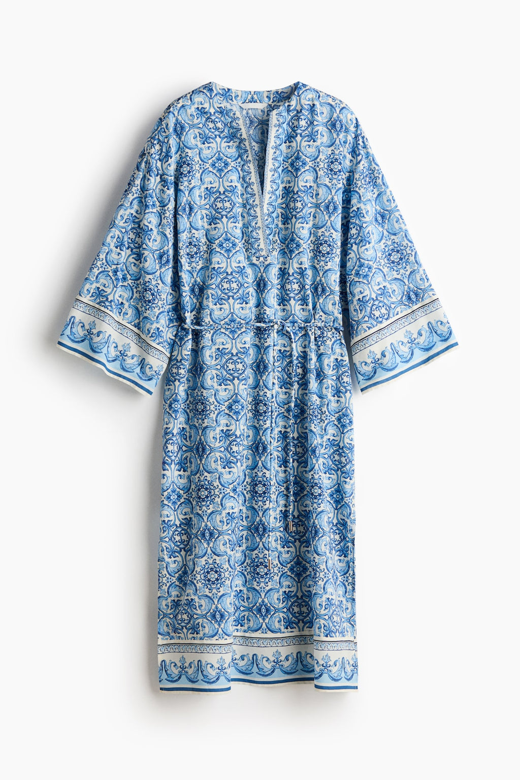 Tie-Belt Tunic Dress