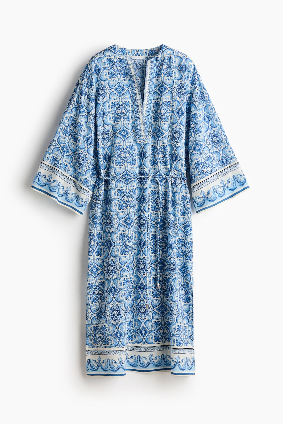 Tie-Belt Tunic Dress