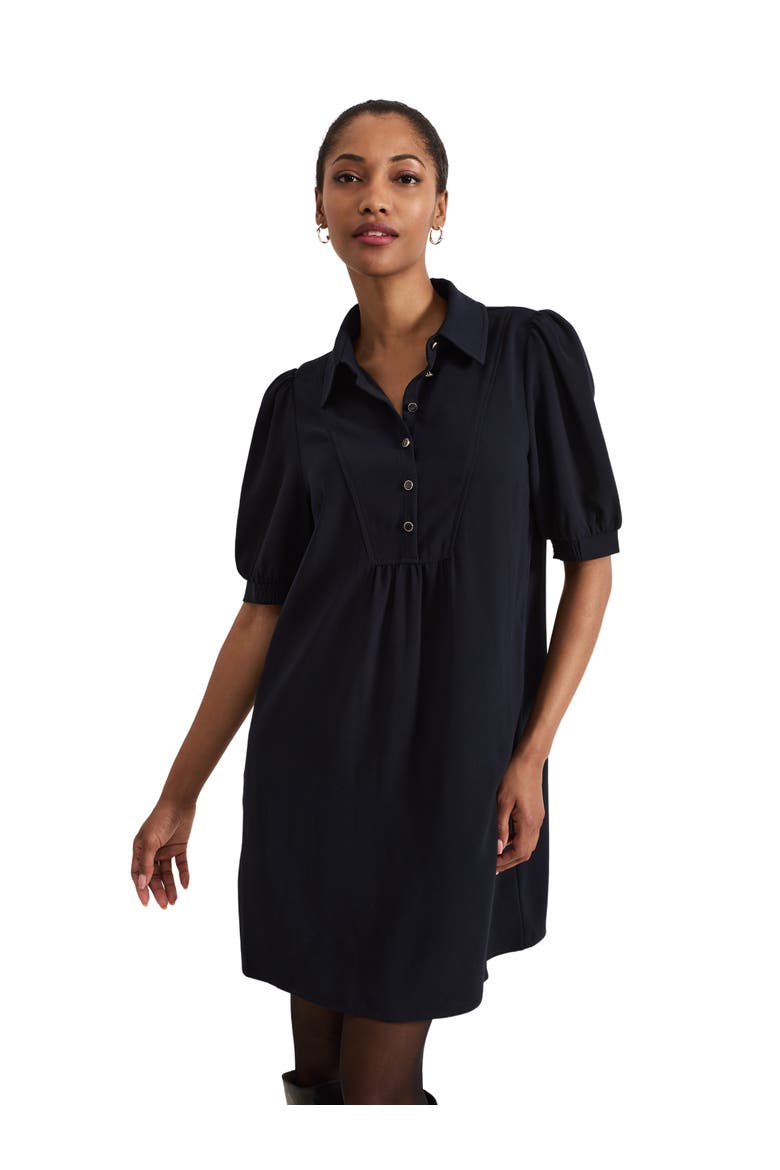 Claudia Button Swing Mini Dress